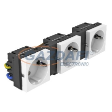 OBO 7408697 MT45V 3 3WS V Modultartó 4 db egyes dugaljhoz grafitszürke poliamid villanyszerelés