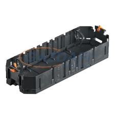 OBO 7408725 UT4 Szerelvénykehely 4 Modul45 szerelvényhez 208x76x36mm grafitszürke villanyszerelés