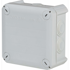  OBO elágazódoboz, falon kívüli, 114 mm x 114 mm, szürke, IP66 villanyszerelés