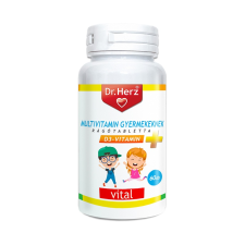 ODP Vital Kft. Dr.Herz Multivitamin+D3 rágótabletta gyermekeknek 60x vitamin és táplálékkiegészítő