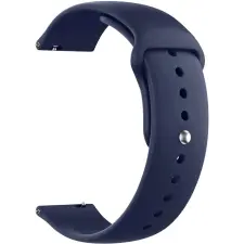 OEM 20mm univerzális szilikon óraszíj Samsung Huawei Amazfit Xiaomi sötétkék okosóra kellék