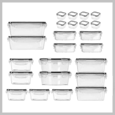 OEM 24 részes, műanyag frissentartó doboz készlet HOP1001754 edény