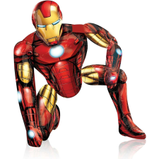 OEM 3D Iron Man alufólia léggömb, 55,5x63 cm party kellék