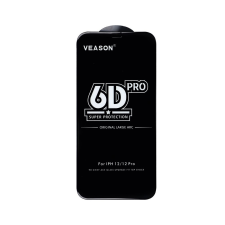 OEM 6D Full Glue edzett üveg - Samsung Galaxy A33 5G fekete mobiltelefon kellék