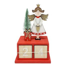 OEM Adventi kalendár angyalos 11*5.5*17cm (5999861288519) dekorációs kellék