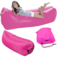OEM Air Lazy Bag pumpa nélkül felfújható matrac, 220cm x 70cm, rózsaszín strandjáték