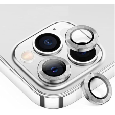 OEM Apple Iphone 11 12 12 Mini metál dizájn kamera üveg fólia ezüst mobiltelefon kellék
