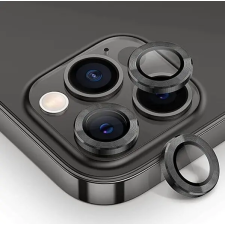 OEM Apple Iphone 11 12 12 Mini metál dizájn kamera üveg fólia fekete mobiltelefon kellék