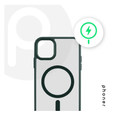 OEM Apple iPhone 14 Pro Max Hybrid Mag MagSafe kemény hátlap tok méregzöld tok és táska