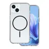 OEM Apple Iphone 17 Magsafe kameravédős szilikon tok fekete minta