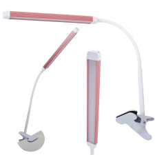 OEM Asztali Led lámpa csiptetős fehér/rózsaszín világítás