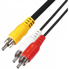 OEM Audió kábel 3 RCA dugó-3 RCA dugó 15 m kábel és adapter