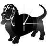 OEM Bakelit falióra Basset Hound