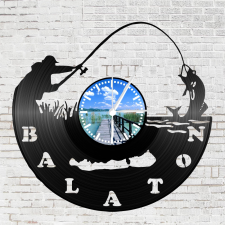 OEM Bakelit óra Balatoni horgász falióra
