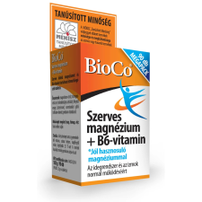 OEM Bioco szerves magnézium b6-vitamin tabletta 90 db vitamin és táplálékkiegészítő