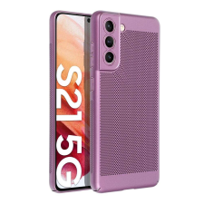 OEM BREEZY tok SAMSUNG S21 FE lila tok és táska