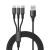 OEM Cablu de Incarcare Rapida 2.1A, 3 in 1 - Compatibil iPhone, Android si Type-C, Constructie Durabila, Conexiune Sigura, 1.2 m, Negru