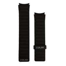 OEM Colmi okosóra szíj, szilikon, mágneses, fekete, 20mm, Magnetic Silicone Strap okosóra kellék