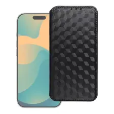 OEM Cubic Flip tok iPhone 17 Pro Max fekete tok és táska