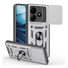 OEM Defender szilikon telefonvédő (ütésállóság. tartógyűrű. kameravédő) EZÜST tok és táska