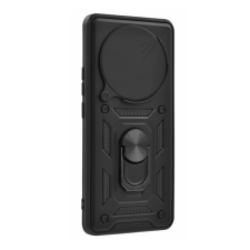 OEM Defender szilikon telefonvédő (ütésállóság. tartógyűrű. kameravédő) FEKETE tok és táska