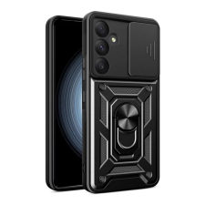 OEM Defender szilikon telefonvédő (ütésállóság. tartógyűrű. kameravédő) FEKETE tok és táska