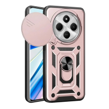 OEM Defender szilikon telefonvédő (ütésállóság. tartógyűrű. kameravédő) ROZÉARANY tok és táska