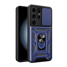 OEM Defender szilikon telefonvédő (ütésállóság. tartógyűrű. kameravédő) SÖTÉTKÉK tok és táska