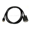 OEM DVI-D -> HDMI M/M video jelkábel 3m fekete (XDVIKABDVIHDMI3)