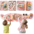 OEM Fa fali Montessori Busy Board tevékenység tábla, krokodil alakú, 8 az 1-ben, 118 x 29 cm, + 3 év