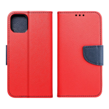 OEM FANCY könyvtok Motorola Moto G75 - piros-tengerészkék tok és táska