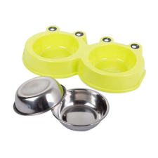 OEM Fém dupla tál kutyának macskának 0.3l x 2 kutyatál