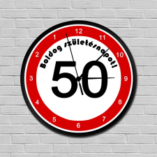 OEM Fiatalító sebességkorlátozós falióra 50. születésnapra falióra