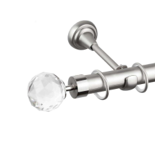 OEM Galéria egyszerű rúd Kristály 25/19, fém, ezüst - 400 cm karnis, függönyrúd