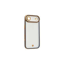 OEM Gigapack műanyag + szilikon tok iPhone Air arany-sötétkék tok és táska