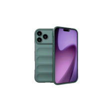 OEM Gigapack szilikon tok 3D minta iPhone 17 Pro sötétzöld tok és táska