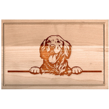 OEM Golden Retriever vágódeszka XXL konyhai eszköz