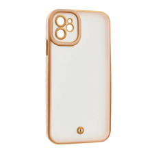 OEM iPhone 11 GIGAPACK Szilikon telefonvédő ütésállóság. kameravédő. ARANY/RÓZSASZÍN tok és táska