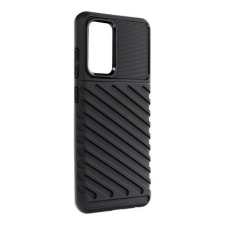 OEM iPhone 13 Pro szilikon tok, hátlap tok, ütésálló, fekete, Forcell Thunder tok és táska