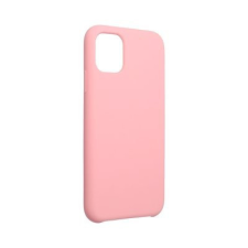OEM iPhone 14 Plus szilikon tok, hátlaptok, telefon tok, velúr belsővel, matt, rózsaszín, Silicone Premium tok és táska