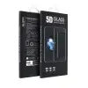 OEM iPhone 14 Pro Max (6.7") előlapi üvegfólia, edzett, hajlított, fekete keret, 9H, 5D Full Glue (Privacy)