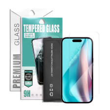 OEM iPhone 14 Pro üvegfólia, tempered glass, előlapi, edzett, 9H, 0.33mm, prémium mobiltelefon kellék