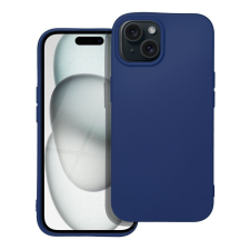 OEM iPhone 15 szilikon tok, hátlaptok, telefon tok, matt, sötétkék, Forcell Soft tok és táska