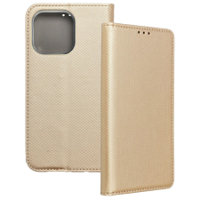 OEM iPhone 16 Pro Max könyvtok, fliptok, telefon tok, szilikon keretes, mágneszáras, arany tok és táska