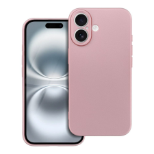 OEM iPhone 16 szilikon tok, hátlaptok, telefon tok, mikroszálas belsővel, rózsaszín, Metallic tok és táska