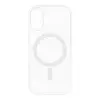 OEM iPhone 17 szilikon tok, hátlaptok, telefon tok, vastag, átlátszó, MagSafe kompatibilis, kamera védelemmel, 2mm, Clear MagSafe Case