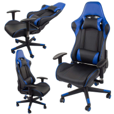 OEM Irodai forgószék Gamer szék, fekete/sötétkék forgószék