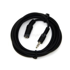 OEM Jack 3,5mm M/F audio kábel hosszabbító 5m (50090) kábel és adapter