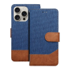 OEM JEANS könyvtok iPhone 16 - kék