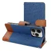 OEM JEANS könyvtok iPhone 17 Pro - kék